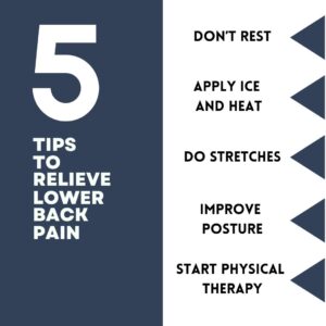 5 Tips To Relieve Lower Back Pain